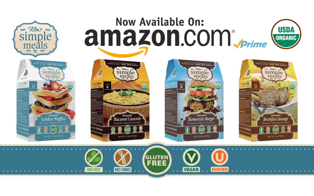 Kim’s Simple Meals Now Available on Amazon Prime and Amazon Prime Pantry!